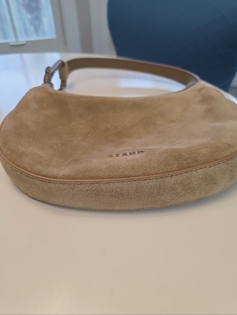 Staud Alden Suede Shoulder Bag In Hazel - Picture 5 of 10
